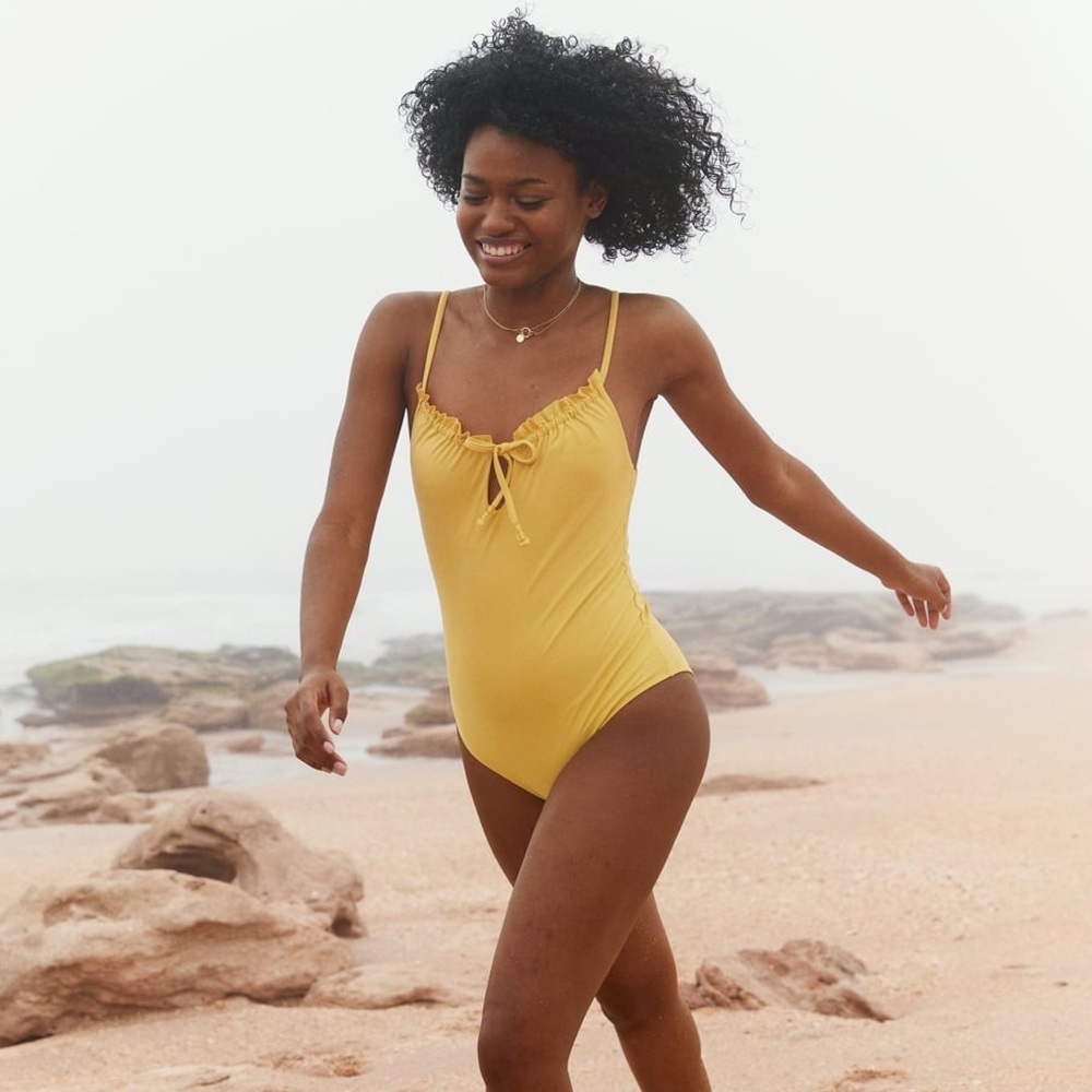 S NWT Aerie Long Cinched One Piece Suit
